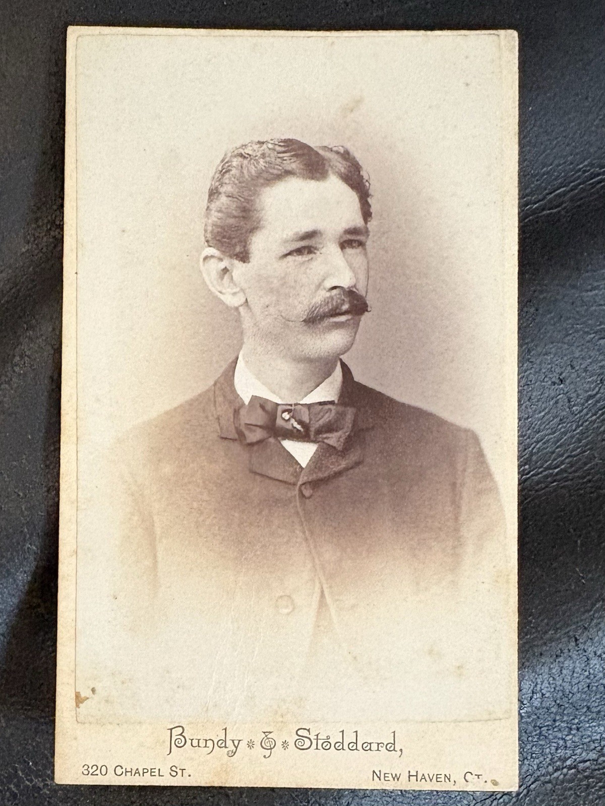 1891 Michigan Wolverines Football Coach Mike Murphy Yale University Bulldog Cdv