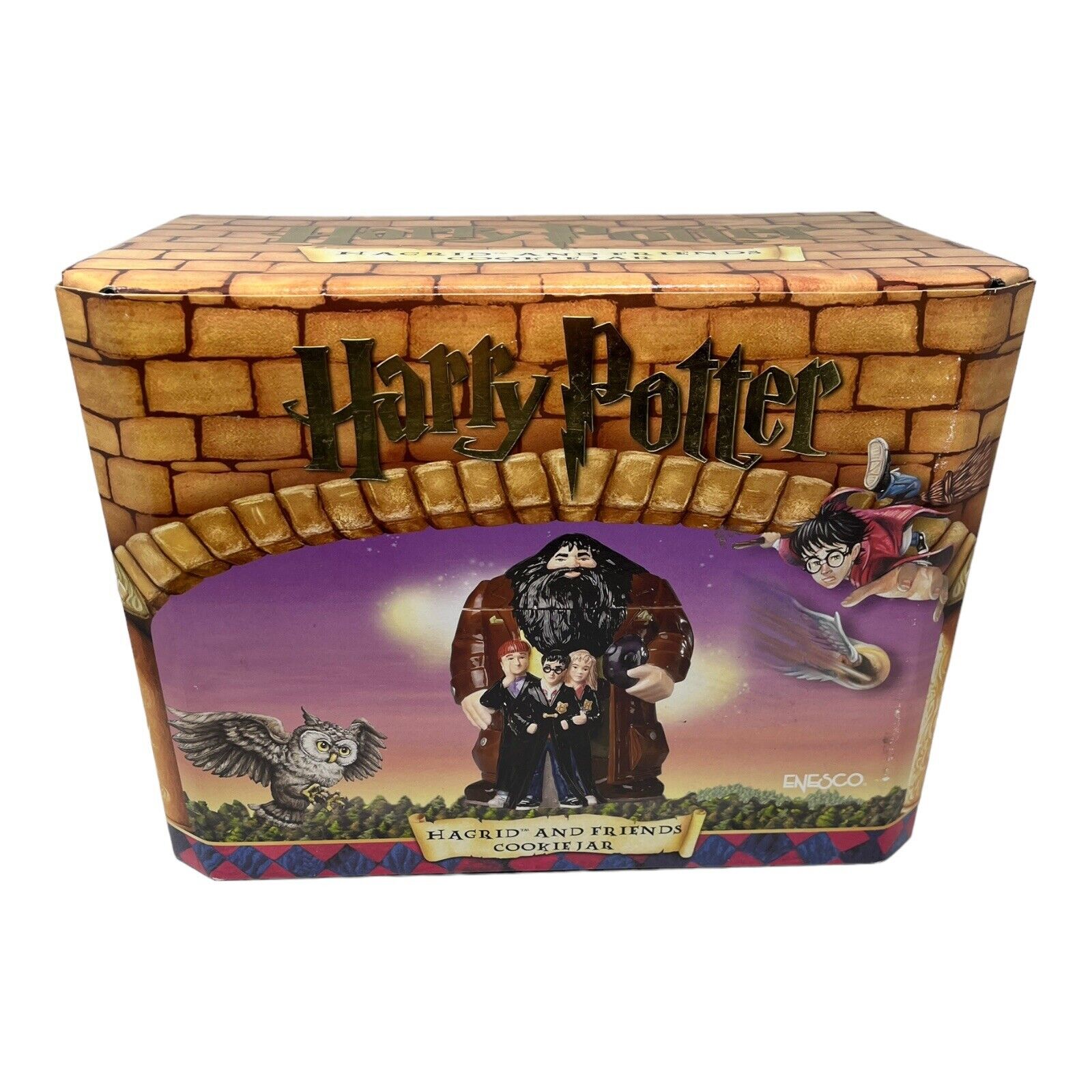 New Unopened Harry Potter Hagrid And Friends Ceramic Cookie Jar Enesco #870560