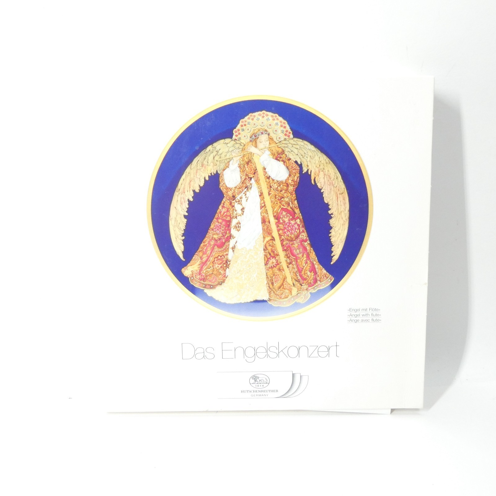 Das Engelskonzert Angel With Flute Plate - Hutschenreuther Germany Hallett