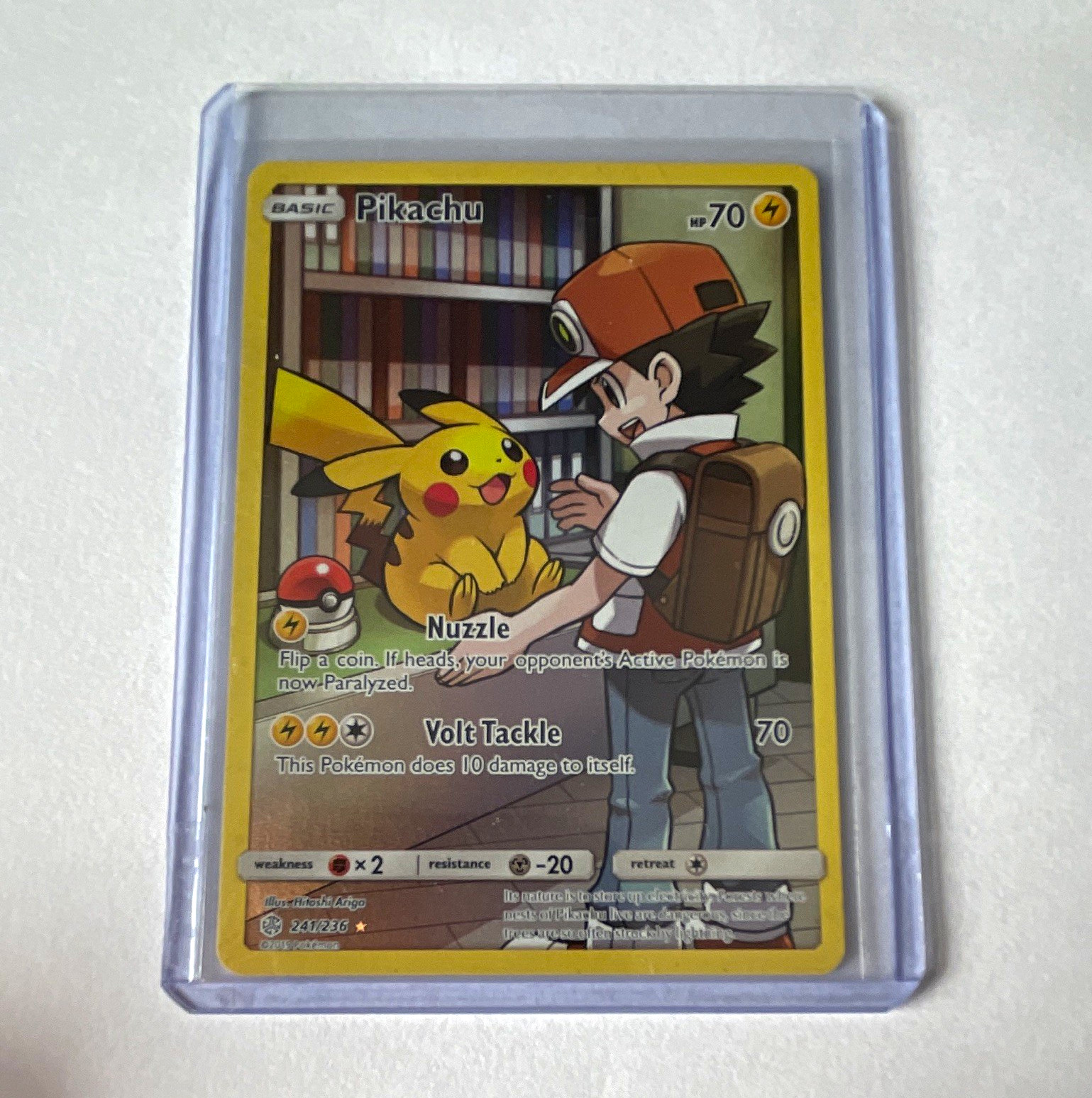 Pikachu 241/236 Secret Rare Full Art reverse Holo SM Cosmic Eclipse
