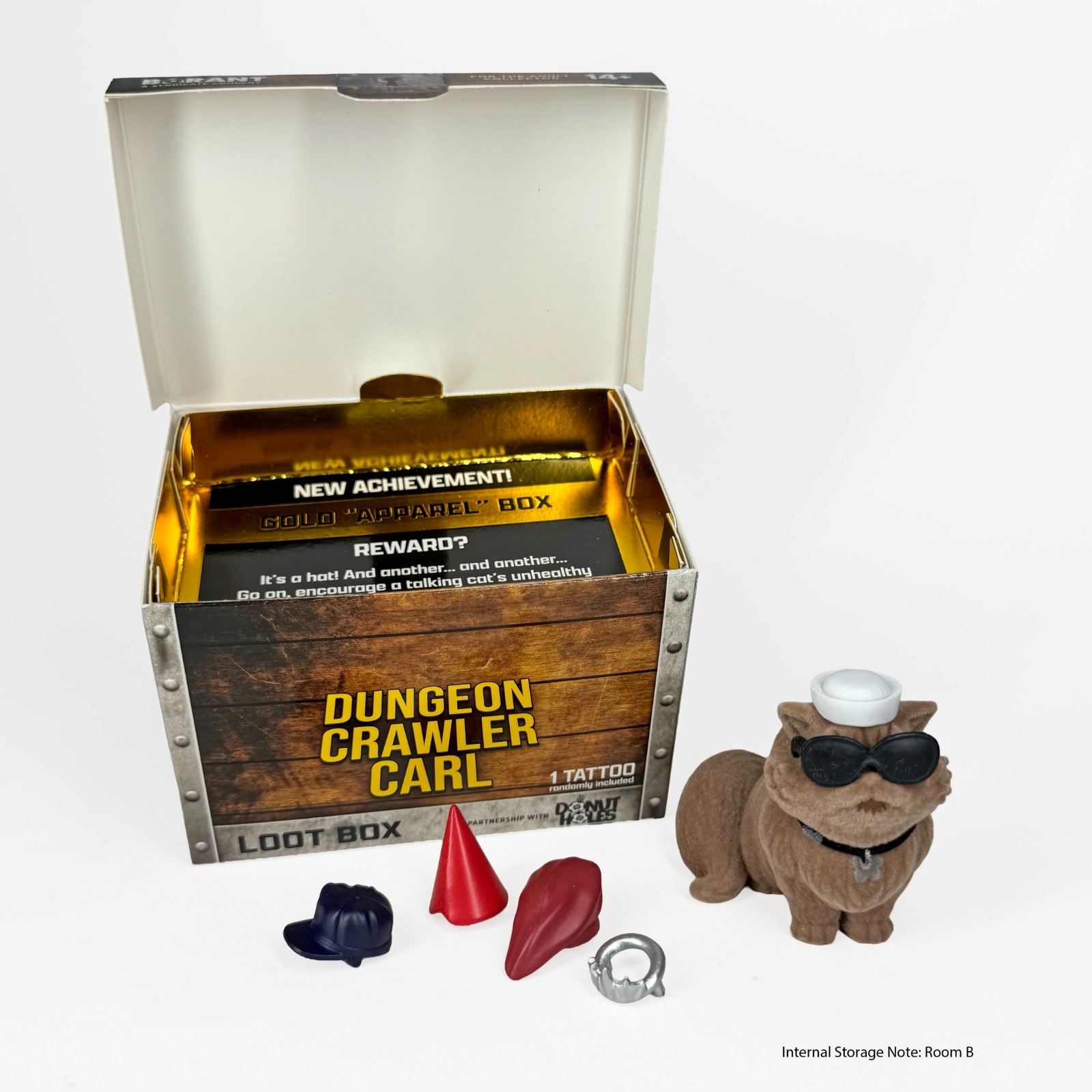Ultra Rare - Dungeon Crawler Carl Donut Gold Apparel Loot Box Blind Box
