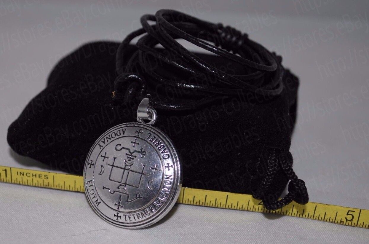Archangel Gabriel Sigil Pendant Charm Necklace Seal of King Solomon Talisman