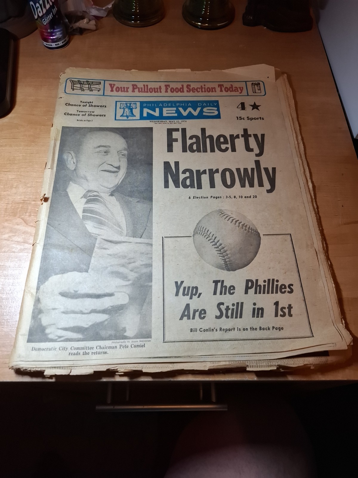 Philadelphia Daily News May 22, 1974 Edition - Flaherty Election Victory Intact