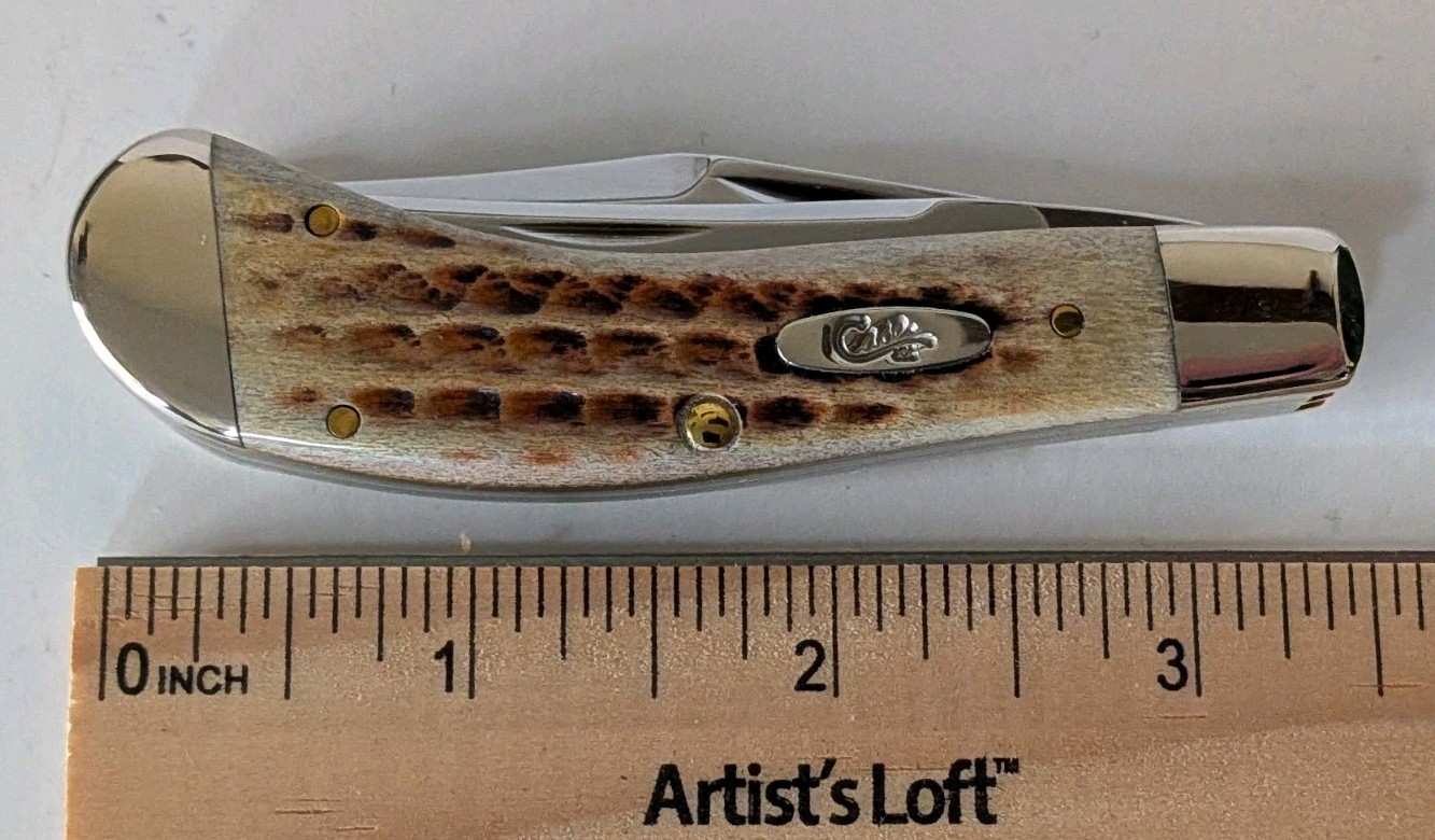 Case XX Small Saddlehorn Knife 2019 Burnt Pocket Worn Bone Bose Design AAA+ NR Case XX Small Saddlehorn Knife 2019 Burnt Pocket Worn Bone Bose Design AAA+ NR