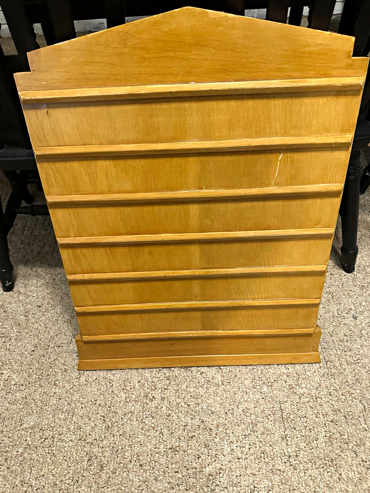 Vintage solid wood, church registry board