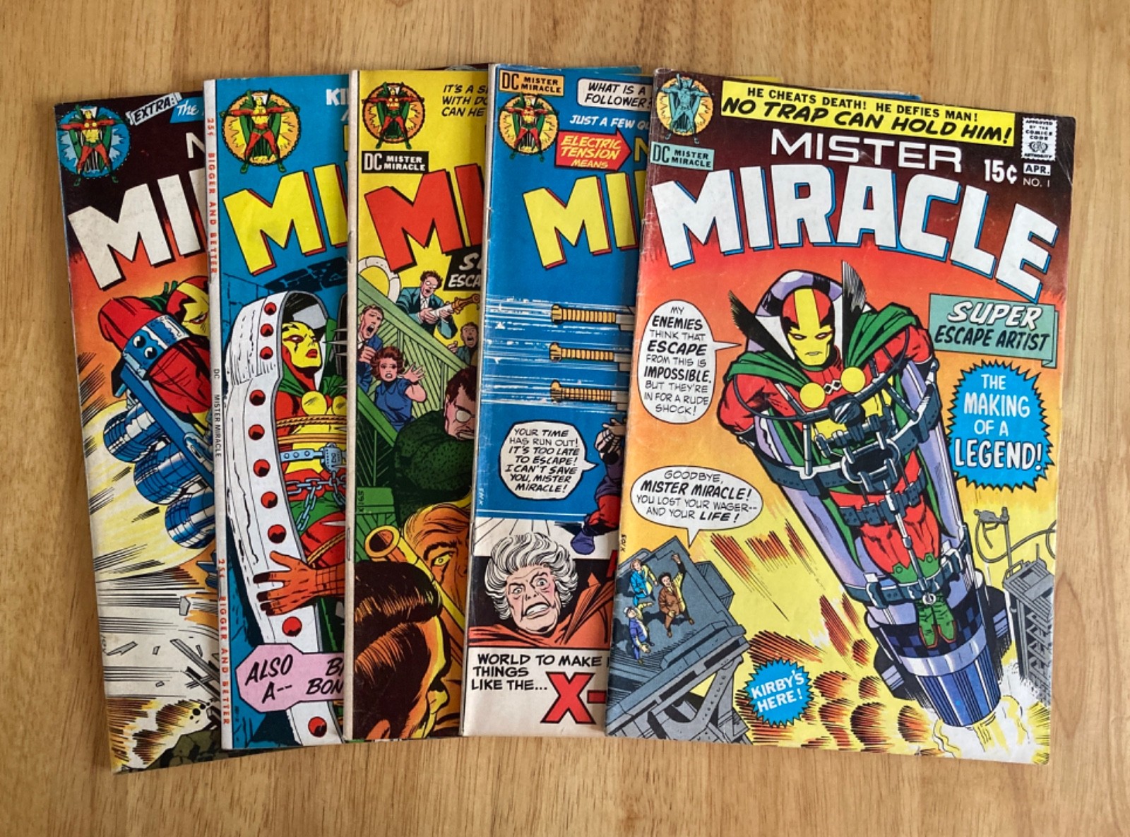 Lookee Lot of *5* MISTER MIRACLE #1, 2, 3, 4, 6 *Kirby Keys* (See Details...)