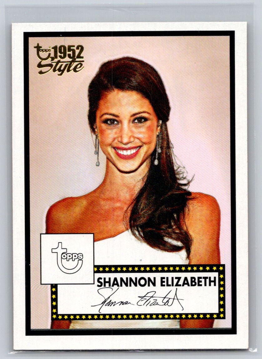 Shannon Elizabeth 2005-06 Topps 1952 Style Basketball #163 Celebrity Card