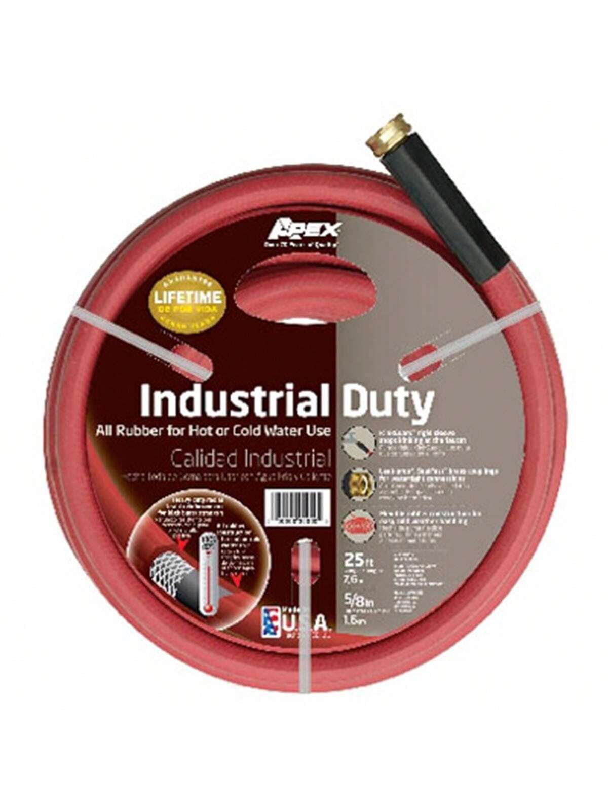 Unbeatablesale Apex 8695-25 0.63 In.X25 Ft. Industrial Hot Water All Rubber Hose