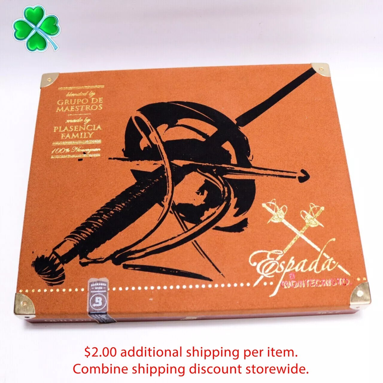 Montecristo Espada Quillon Empty Wood Cigar Box 9.75