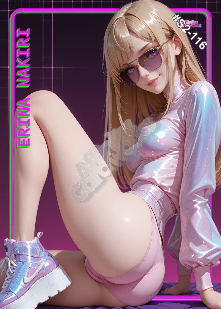 Erina Nakiri Shokugeki no Soma Custom Sexy Anime Waifu Trading Card Standard Erina Nakiri Shokugeki no Soma Custom Sexy Anime Waifu Trading Card Standard