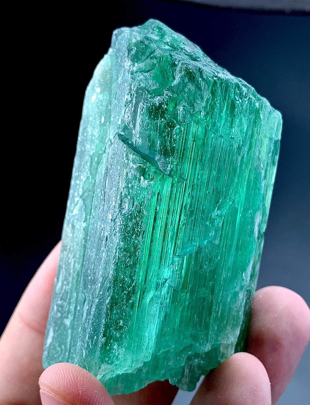 255 Gram Hiddenite Kunzite Crystal Specimen From Afghanistan