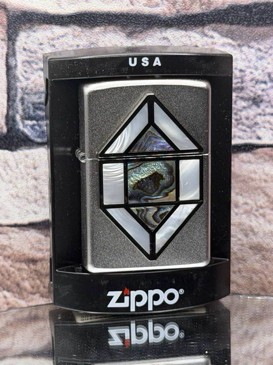 Zippo Mother of Pearl & Abalone Window Vintage 2008 Rare New All Original Box