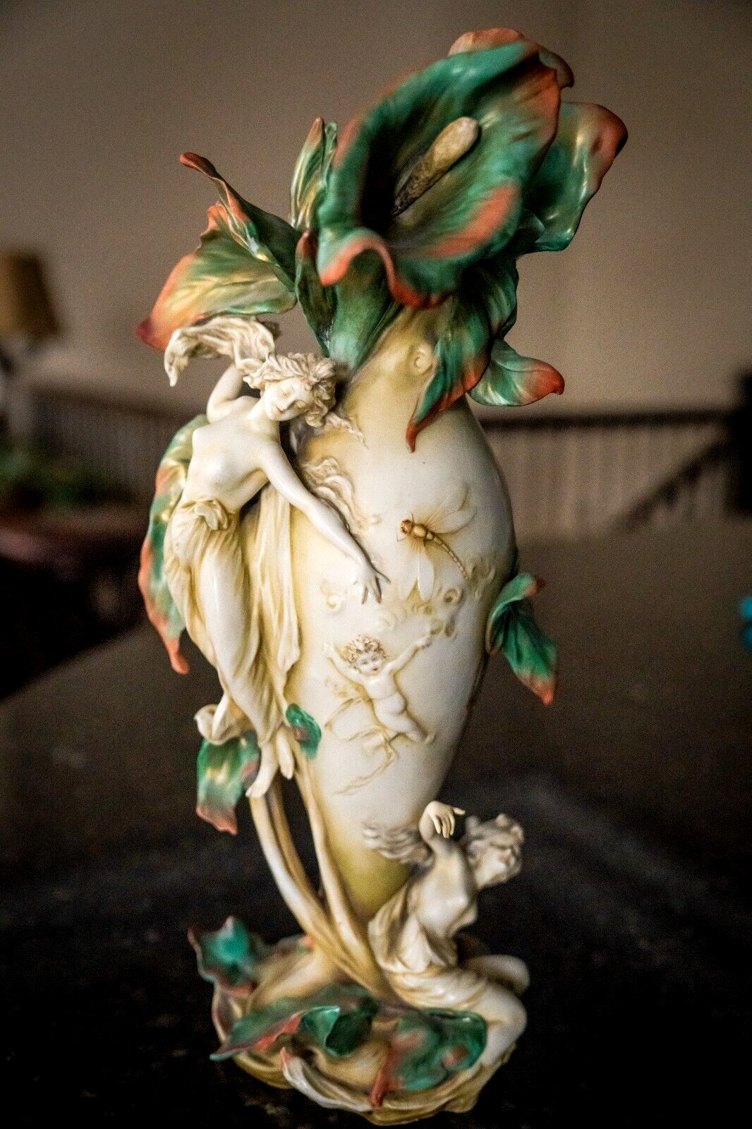 Antique Karl Ens Volkstedt Figural Art Nouveau 17