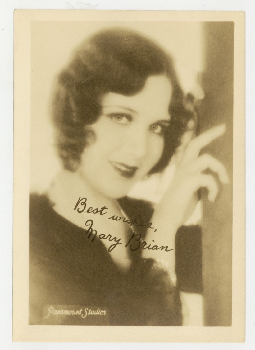 Mary Brian 1925 Portrait Photo Dbl Wt Jazz Age Flapper Girl Actress 9492