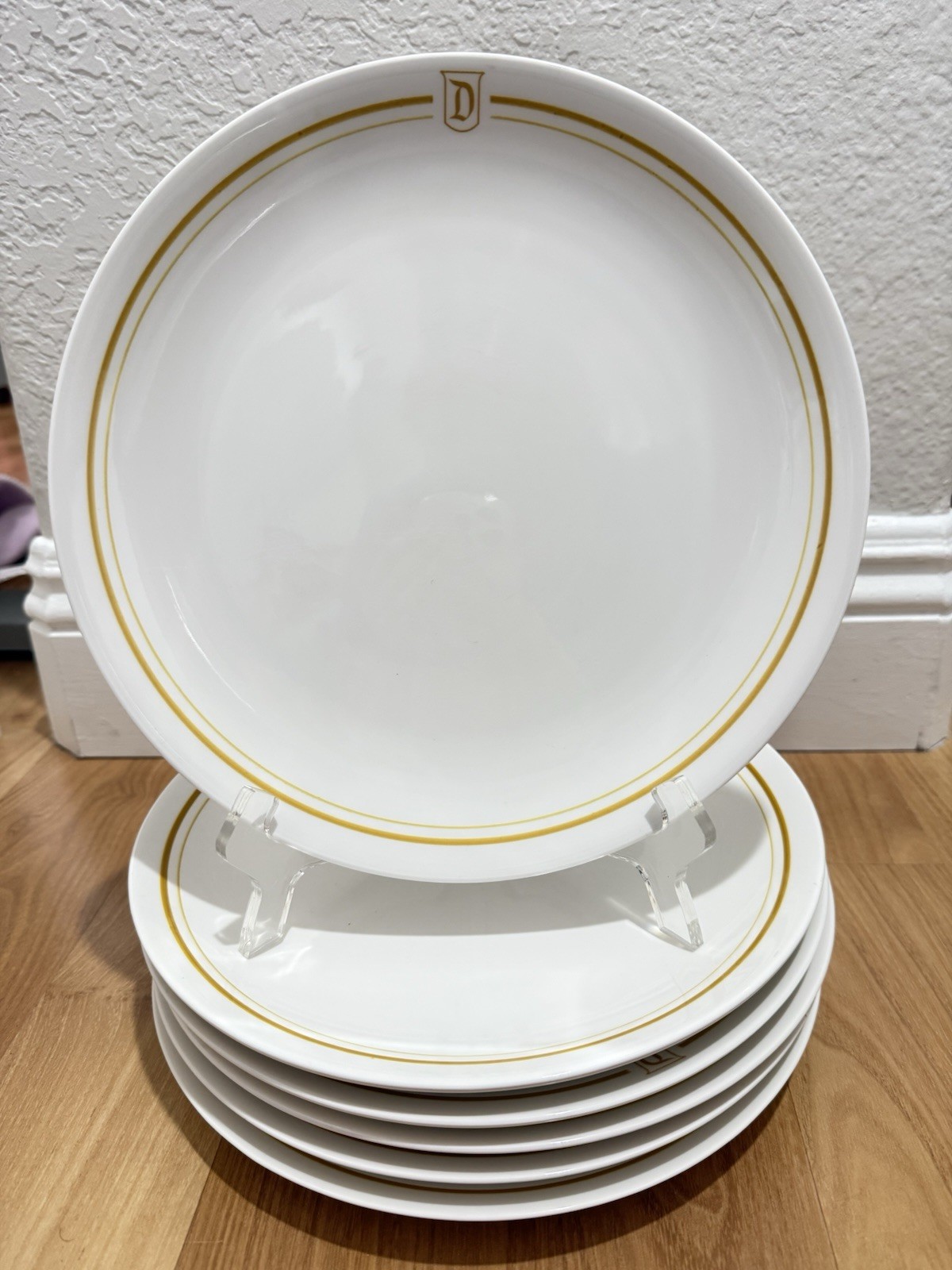 Vtg Disneyland Restaurant Plate Disney Park Logo 10” Dinner Plate