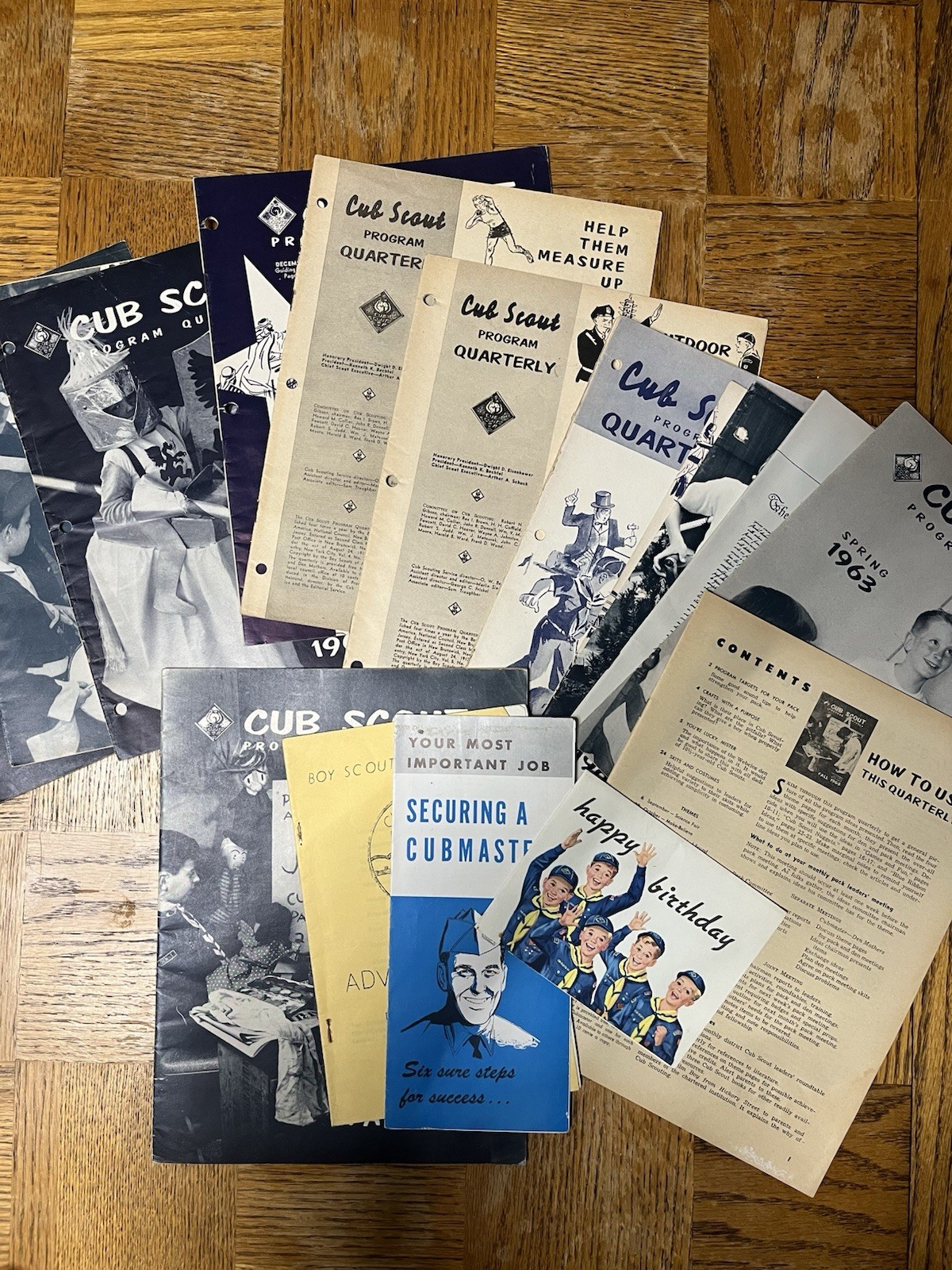 Vintage 1960's Lot of Cub Scout Program Booklets Card Etc  - Paper Memorabilia