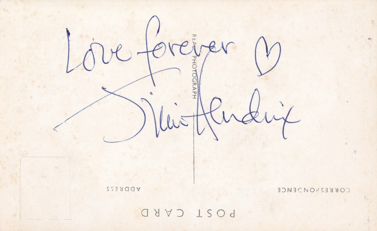 Jimi Hendrix Signed Autographed Postcard London 1969 Rare Unseen
