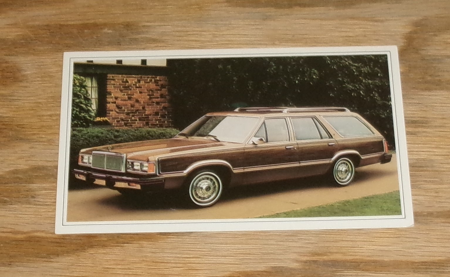 Original 1982 Mercury Cougar Station Wagon Postcard 82