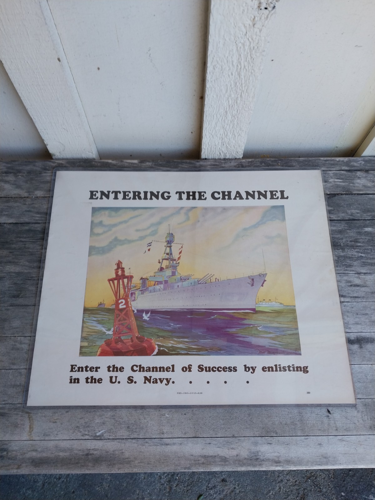 ENTERING THE CHANNEL Recruitment Poster, 3-17-1937