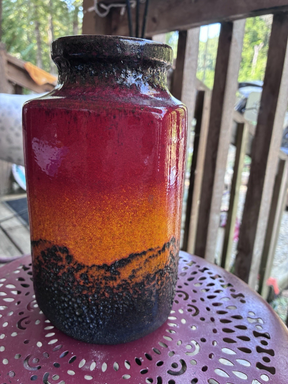 Vintage West Germany Fat Lava Vase