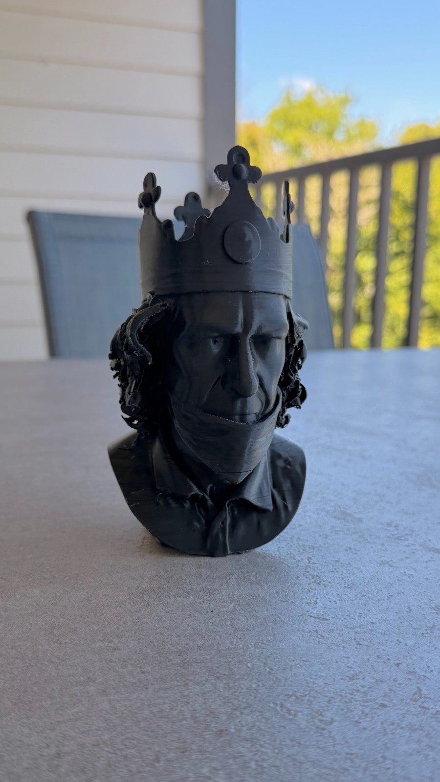 burger king guy on the Airplane meme 3D printed bust 7 inches tall burger king guy on the Airplane meme 3D printed bust 7 inches tall