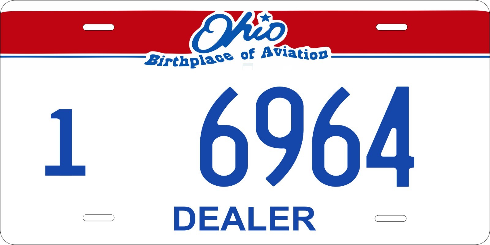 Ohio Aviation Dealer Novelty Custom License plates Auto