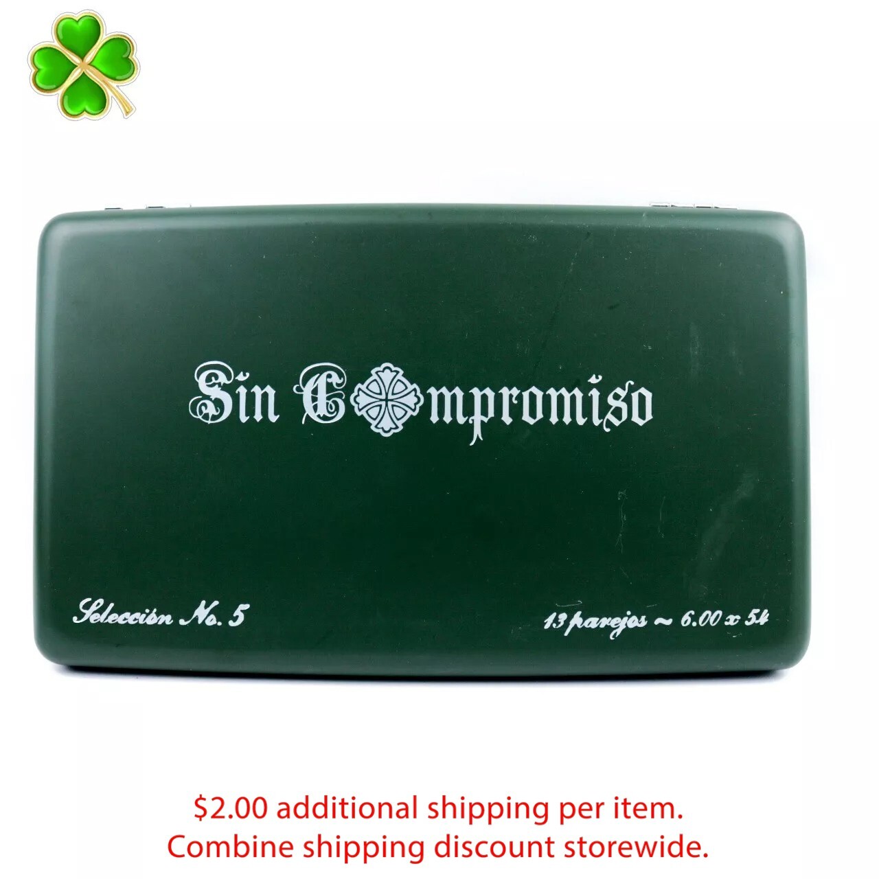 Sin Compromiso Seleccion No. 5 Empty Wood Cigar Box 12.25\