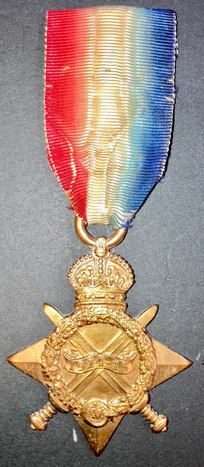 IDd named WW1 BRITISH MEDAL 1914-15 STAR Royal Engineers ORIGINAL RIBBON WWI UK