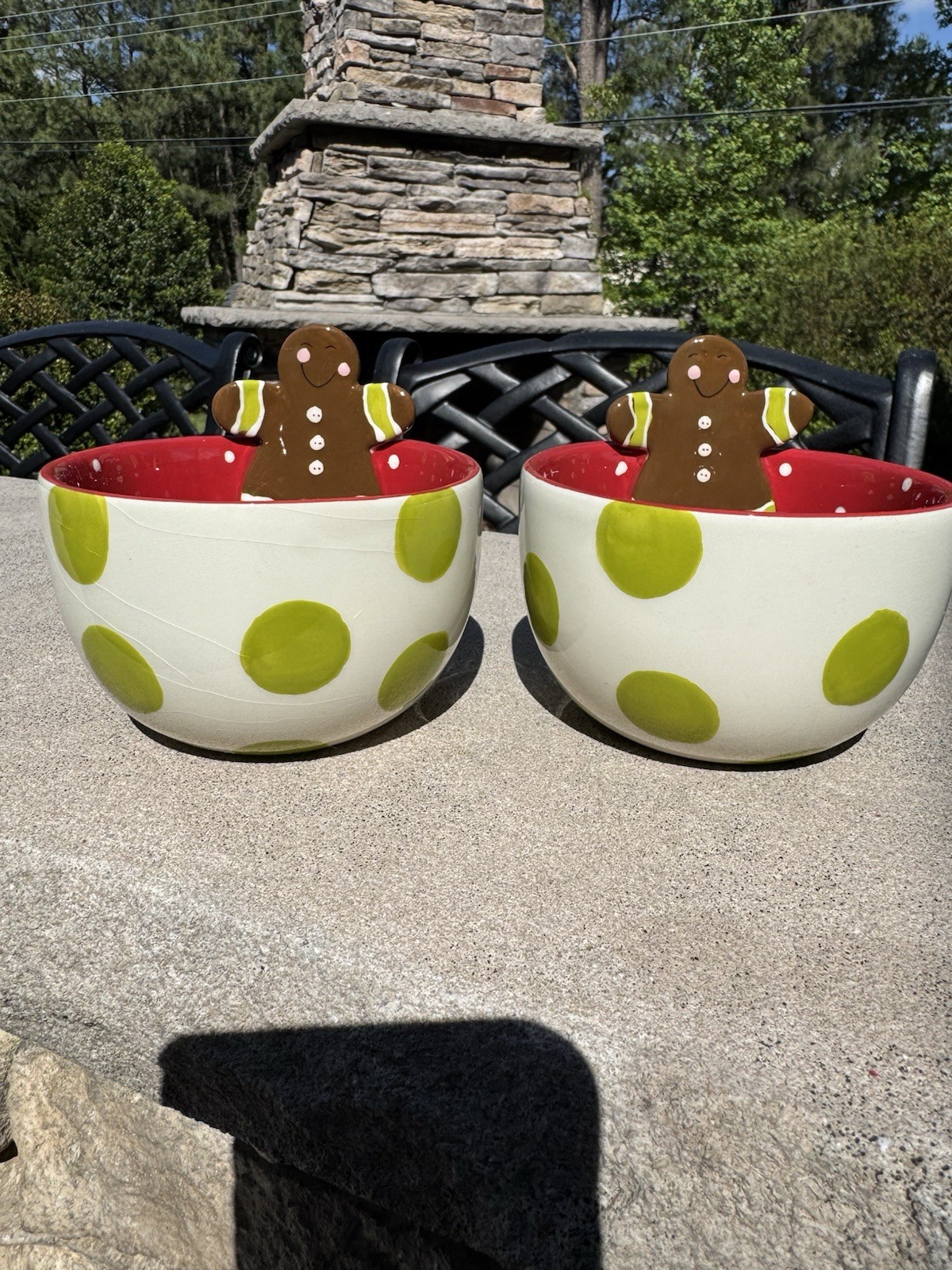 RARE RETIRED COTON COLORS Christmas Ornament Condiment Candy Dishes, Near Mint RARE RETIRED COTON COLORS Christmas Ornament Condiment Candy Dishes, Near Mint
