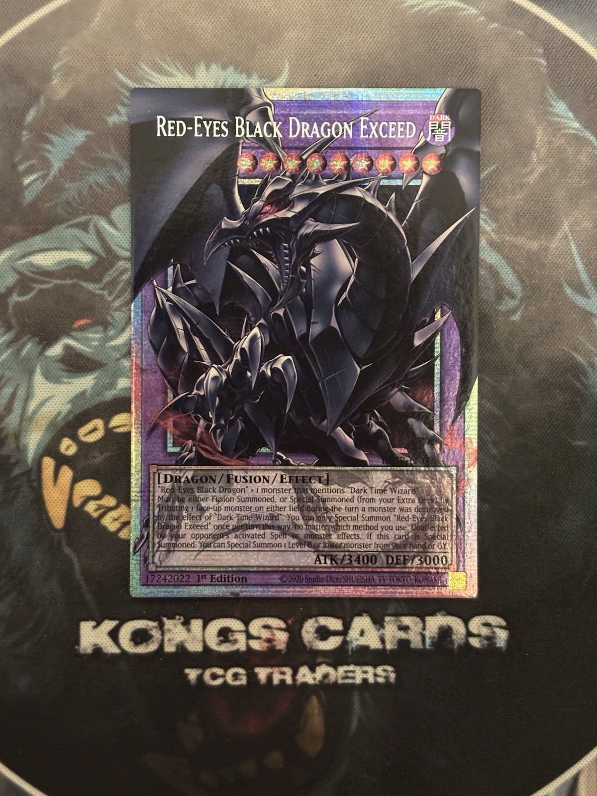 YuGiOh Red-Eyes Black Dragon Exceed BETB-EN036 Overframe Starlight Rare YuGiOh Red-Eyes Black Dragon Exceed BETB-EN036 Overframe Starlight Rare