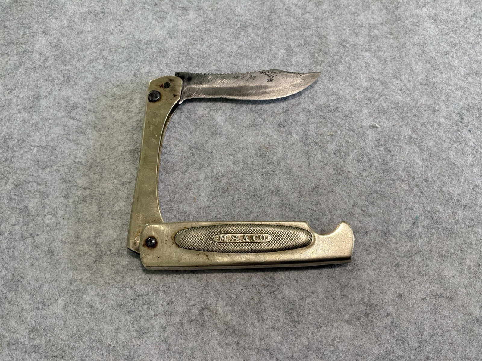 Vintage Marbles Safety Axe Co Gladstone MSA Tri Fold Fishing Knife