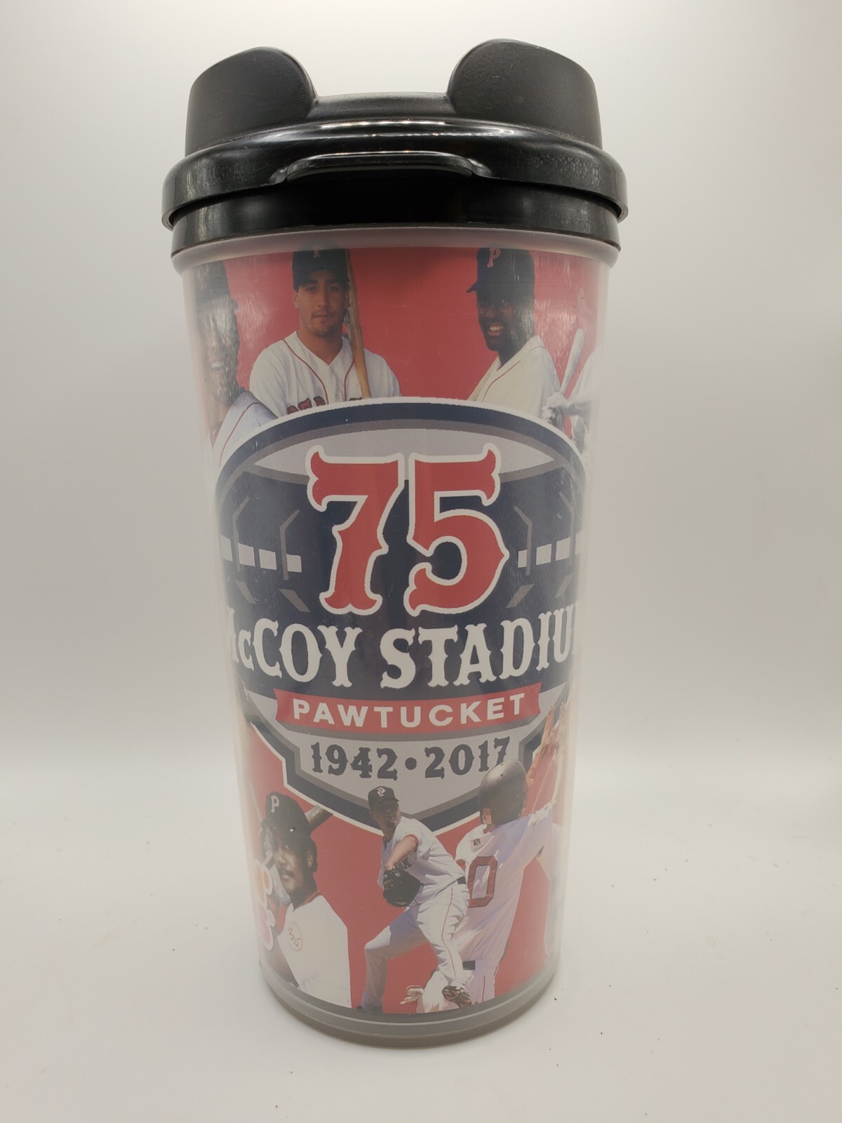 McCoy Stadium Pawtucket 75th Anniversary Travel Mug NESN Dunkin Donuts 1942-2017