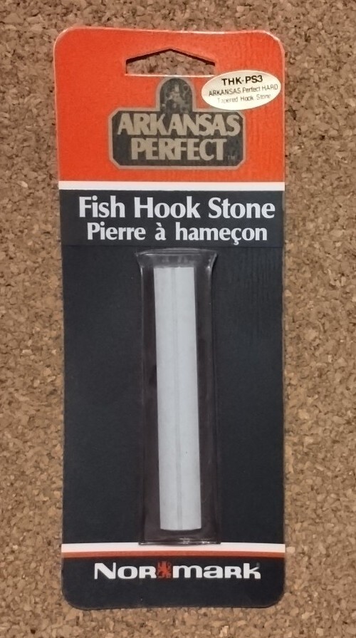 Vintage NOS Genuine Arkansas Hard Tapered Hook Sharpening Stone Whetstone 
