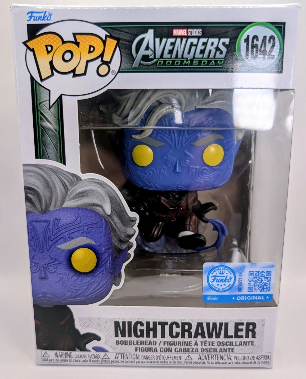 Funko Pop Avengers Doomsday Nightcrawler 1642 EE Exclusive Figure + Protector