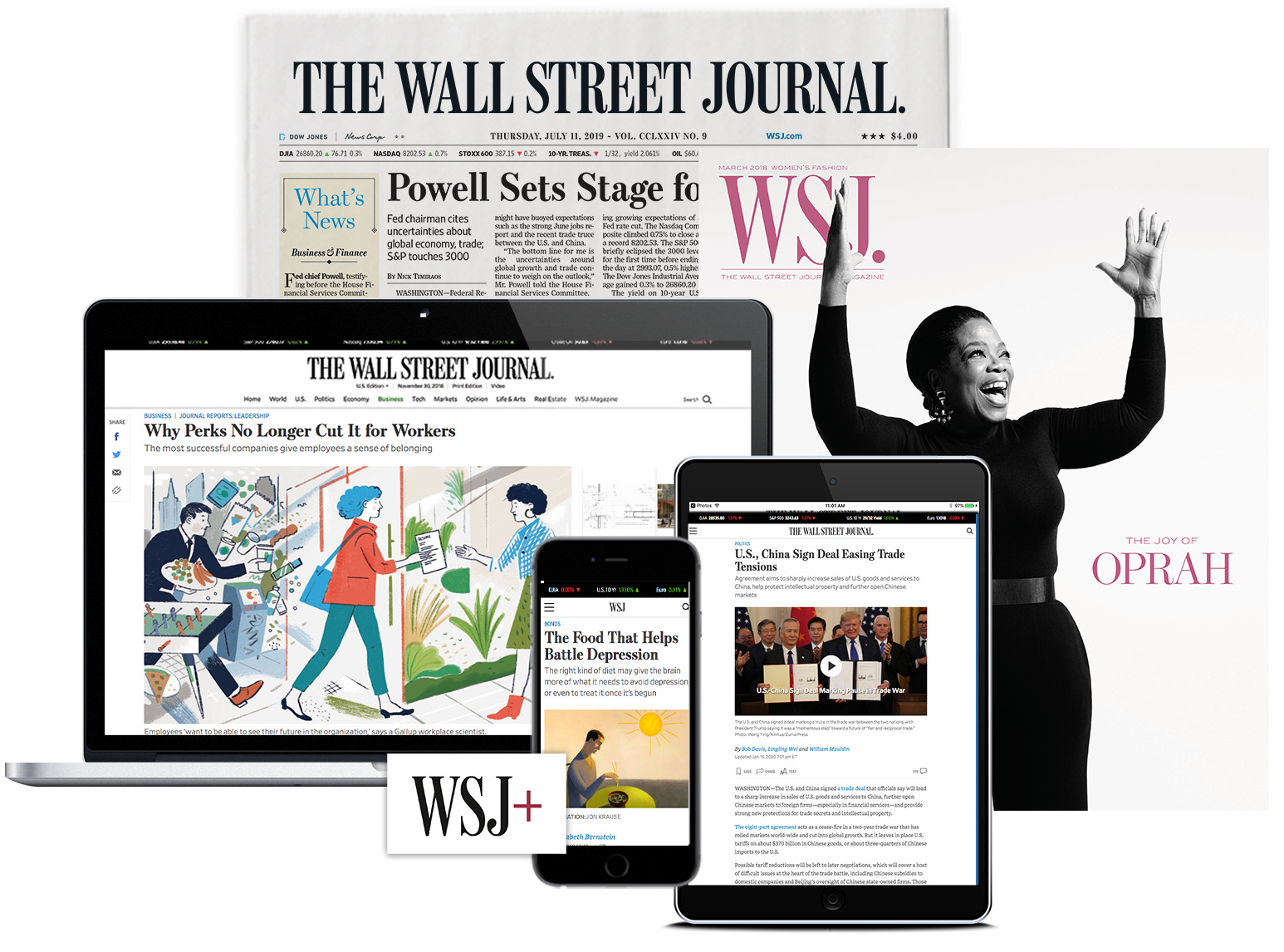 Wall Street Journal 1-Year Print & Digital Mon - Sat + 24/7 service + AM CARRIER