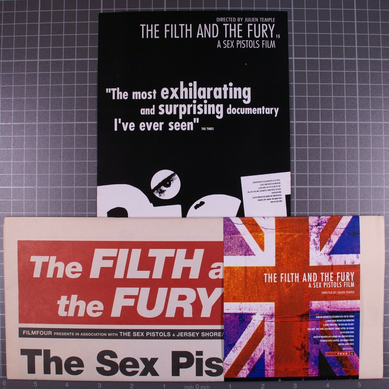 Sex Pistols Flyers x 2 Original Film Four Promo The Filth And The Fury 2000