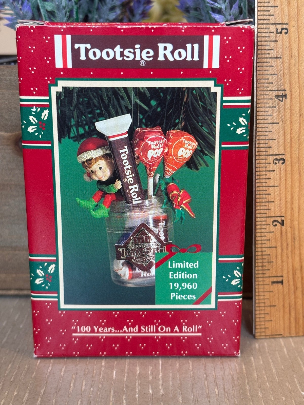 Enesco Treasury Limited Edition Tootsie Roll Christmas Ornament