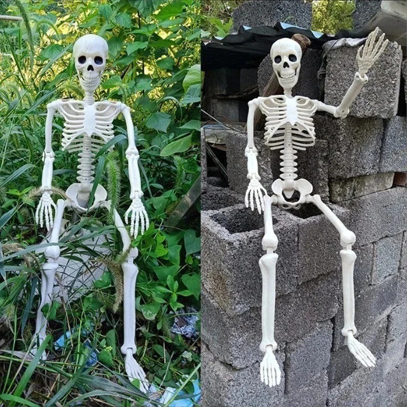 Halloween Human Skeleton Oversized Poseable Size Life Decoration Party Prop  40