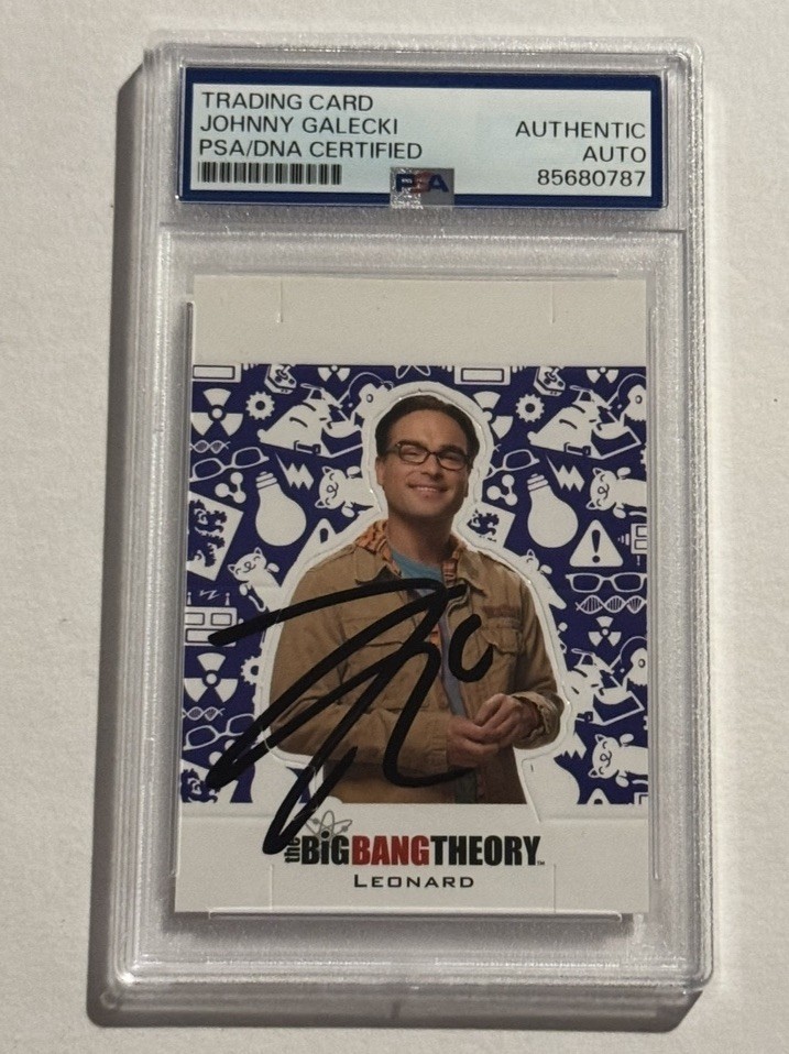 JOHNNY GALECKI SIGNED AUTO RC Cryptozoic The Big Bang Theory #CS-01 Leonard PSA JOHNNY GALECKI SIGNED AUTO RC Cryptozoic The Big Bang Theory #CS-01 Leonard PSA