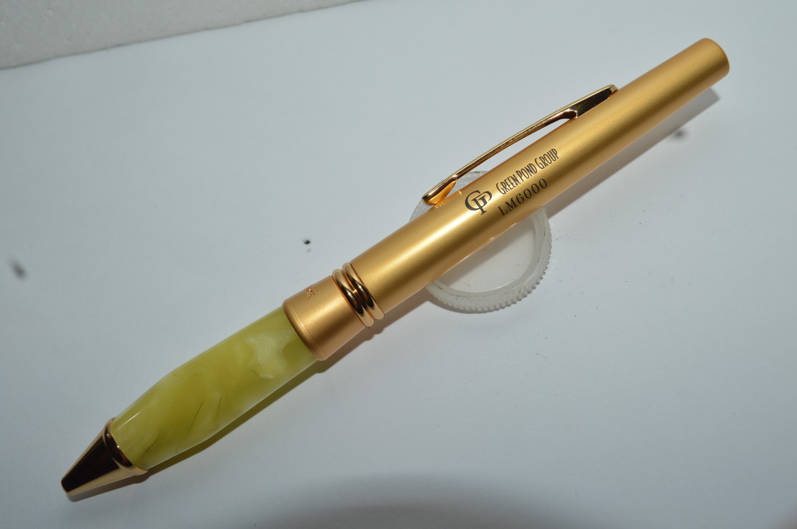 BETTONI LM6000 Ballpoint Gel Pen Green Pond Group Salesman\'s Sample New Old SToc