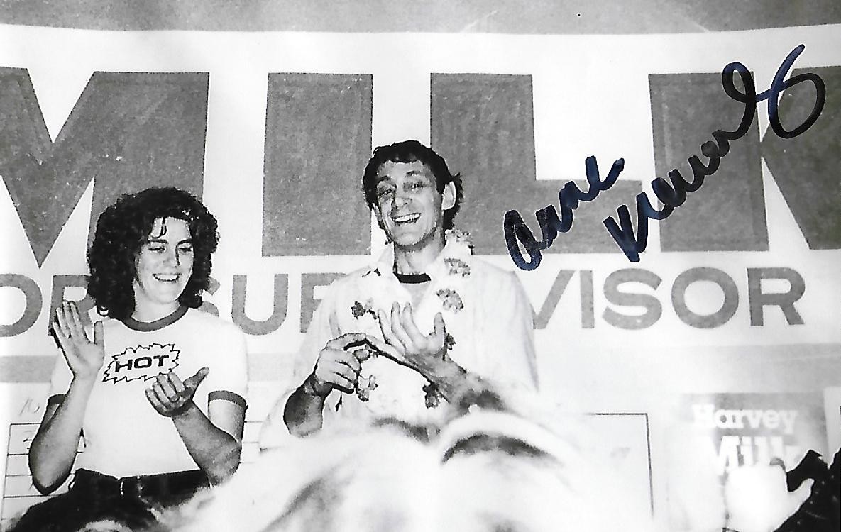 Anne Kronenberg auto/signed 4x6 photo LGTB Harvey Milk Historical Rare COA LOOK