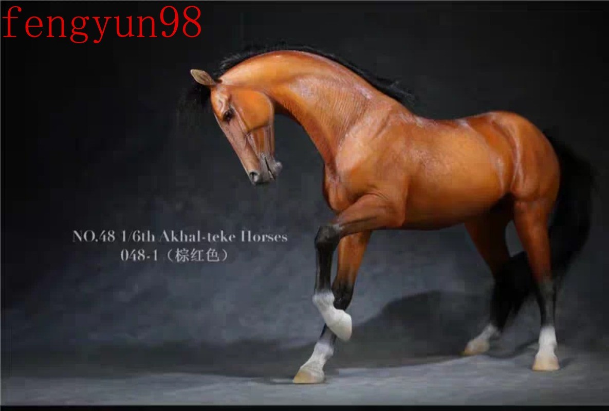 Mr.Z 1/6 Akhal-teke Horse Model Soldier Mount Decor Halloween Xmas Birthday Gift