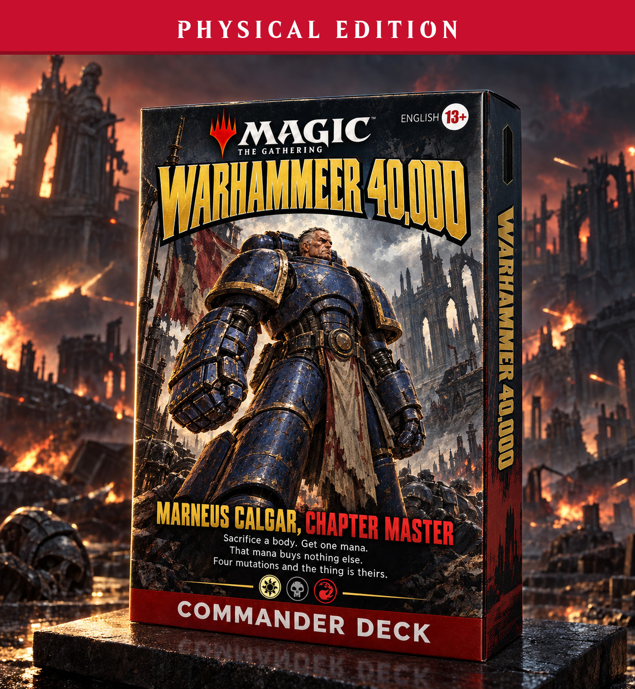 Warhammer 40,000, PRINTED 100 Card Commander Deck, MTG EDH