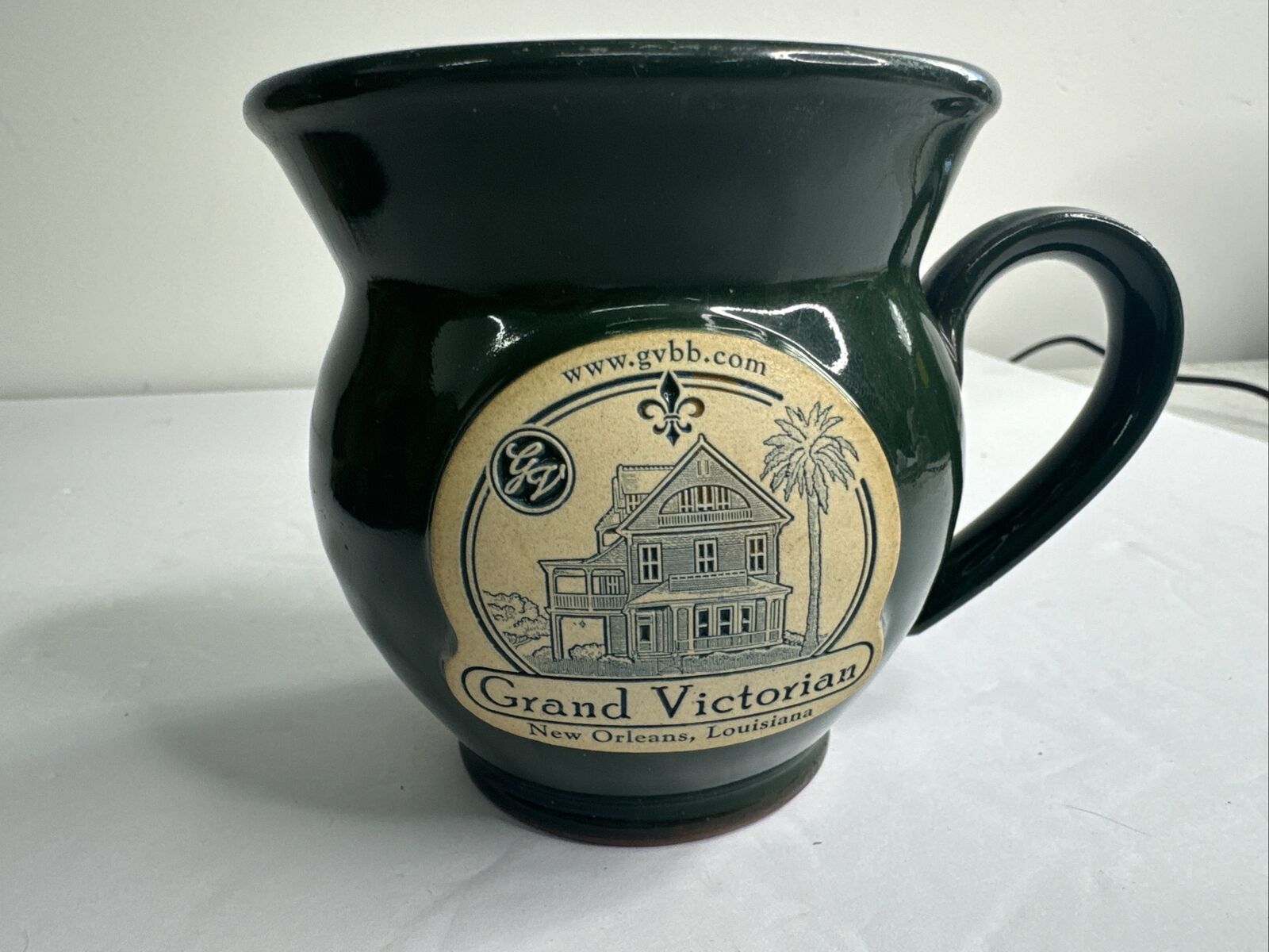 Deneen Pottery Mug grand Victorian New Orleans Louisiana