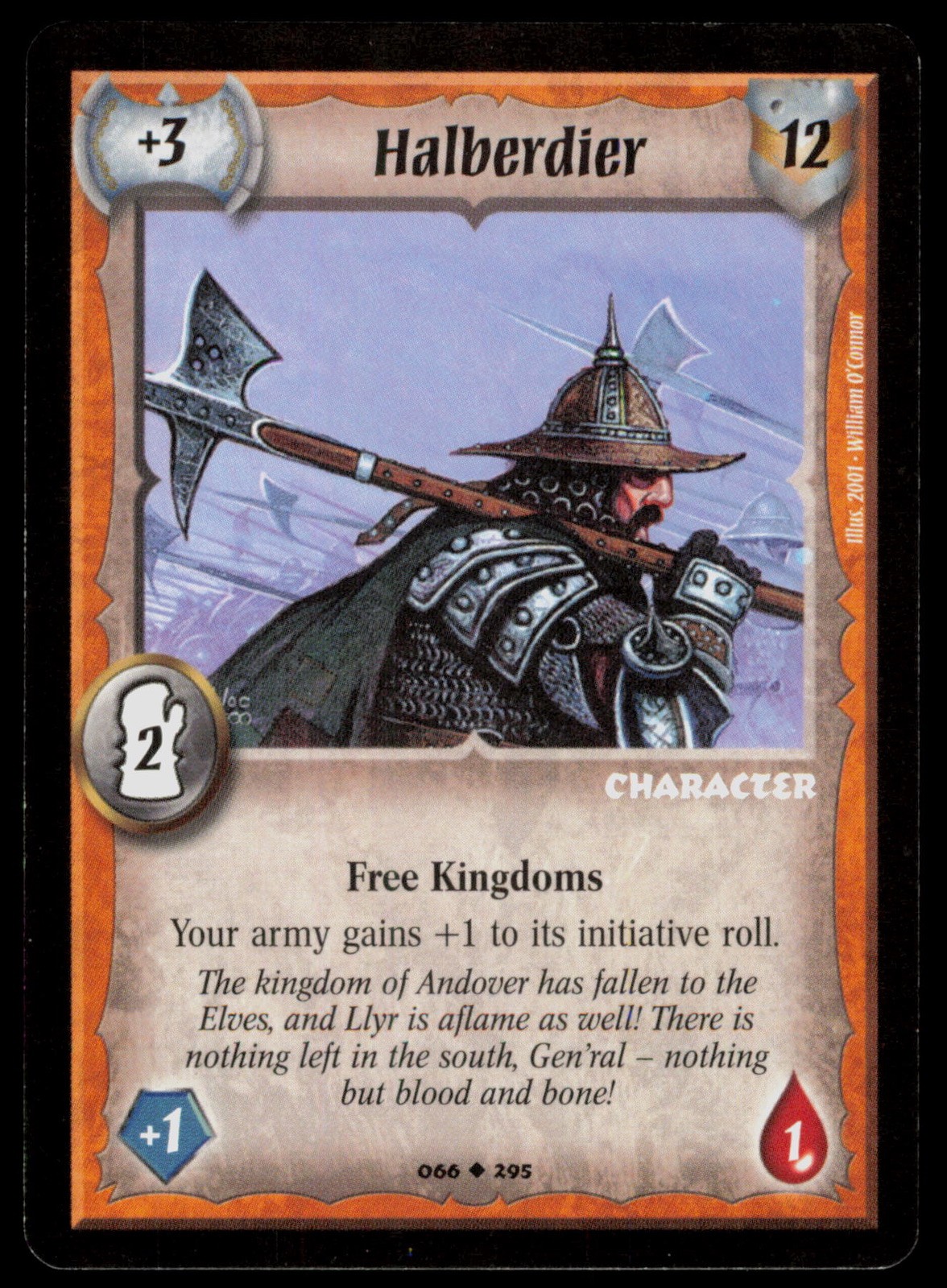 Halberdier 066 Warlord Saga Of The Storm Trading Card TCG