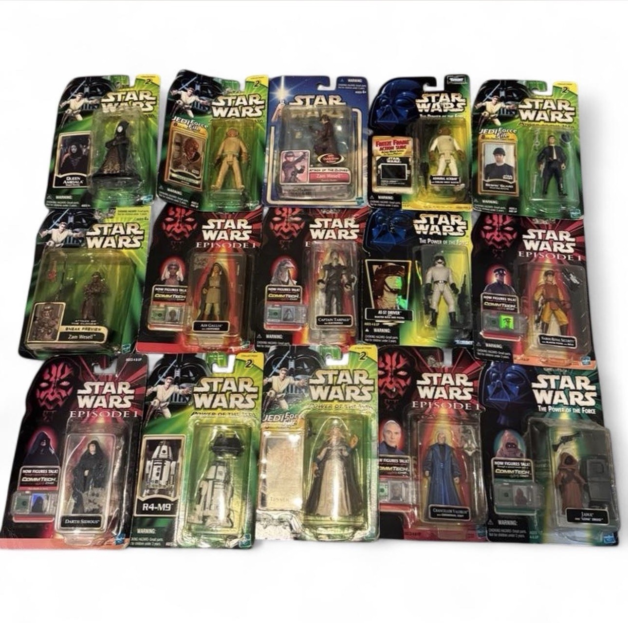Vintage Star Wars 15 Action Figure Large Lot NEW 90s & 2000s
