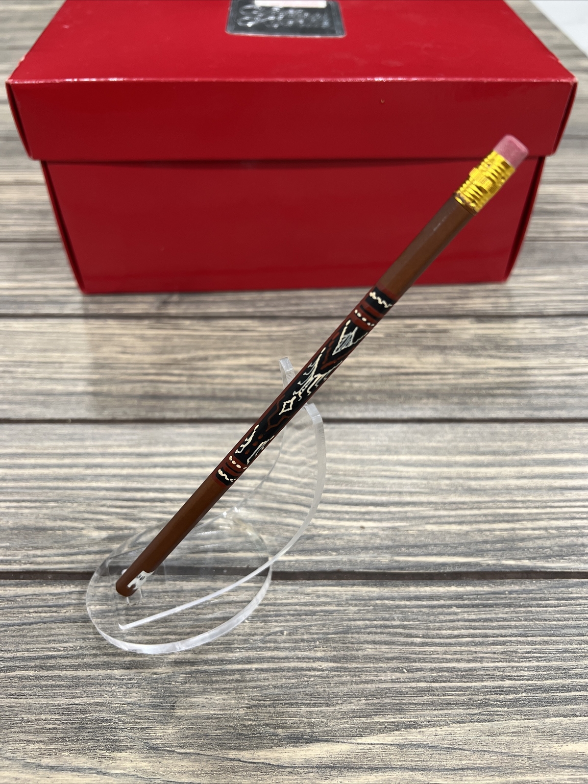 Vintage Unsharpened Pencil Phillippines Aztec Design