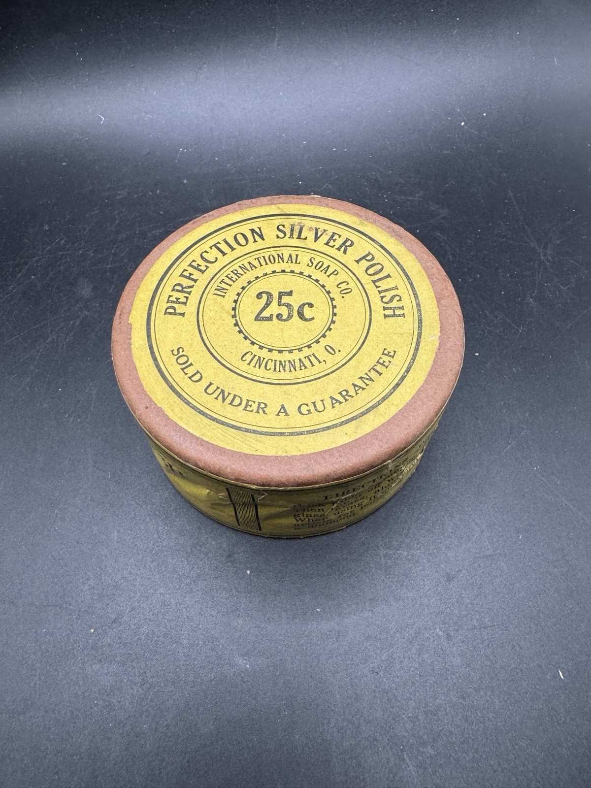 Antique Perfection Silver Polish International Soap Co Cincinnati Ohio Vtg