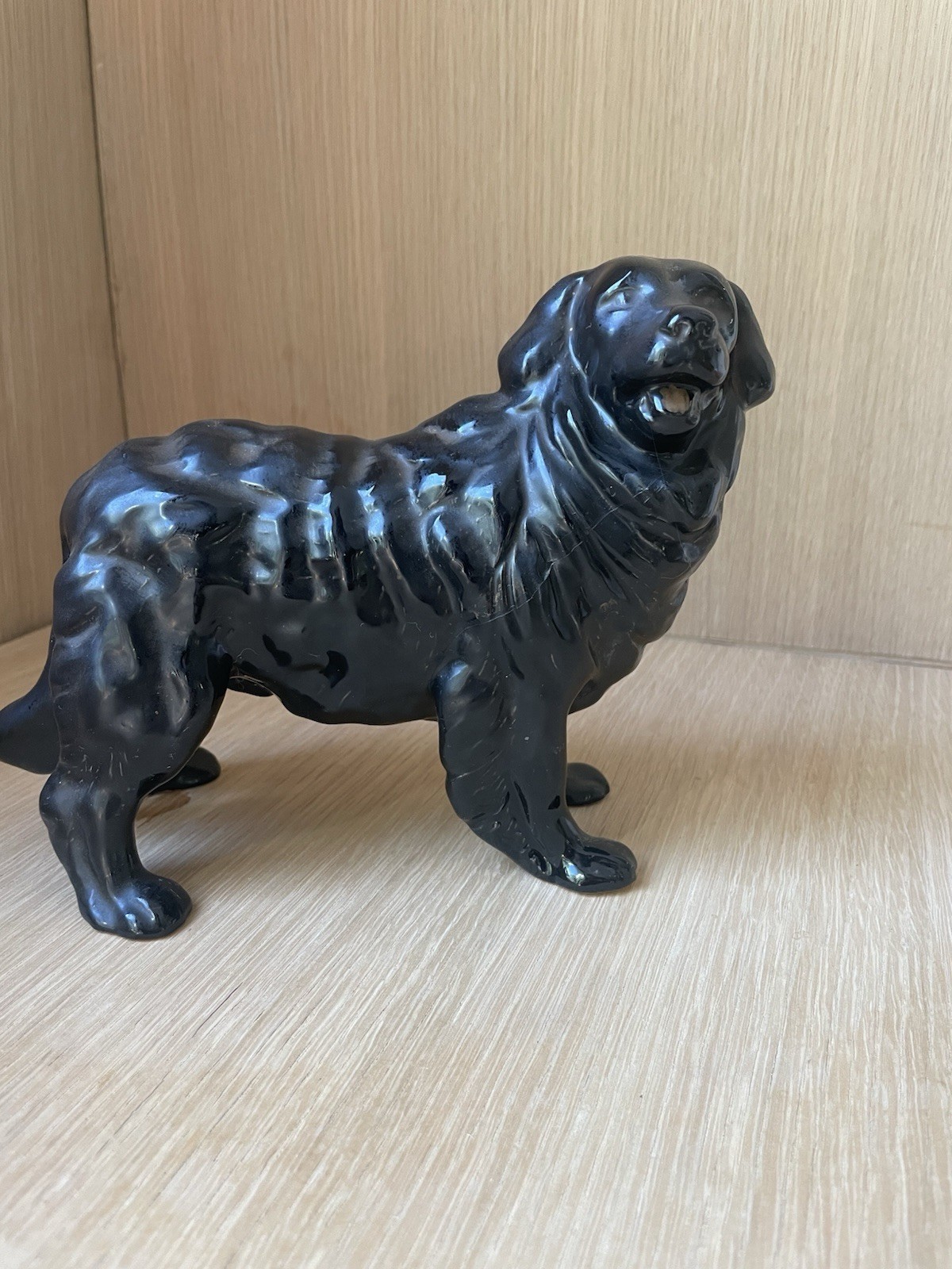 Vtg Coopercraft Newfoundland dog figurine England? Ceramic/pottery Black Dog Vtg Coopercraft Newfoundland dog figurine England? Ceramic/pottery Black Dog