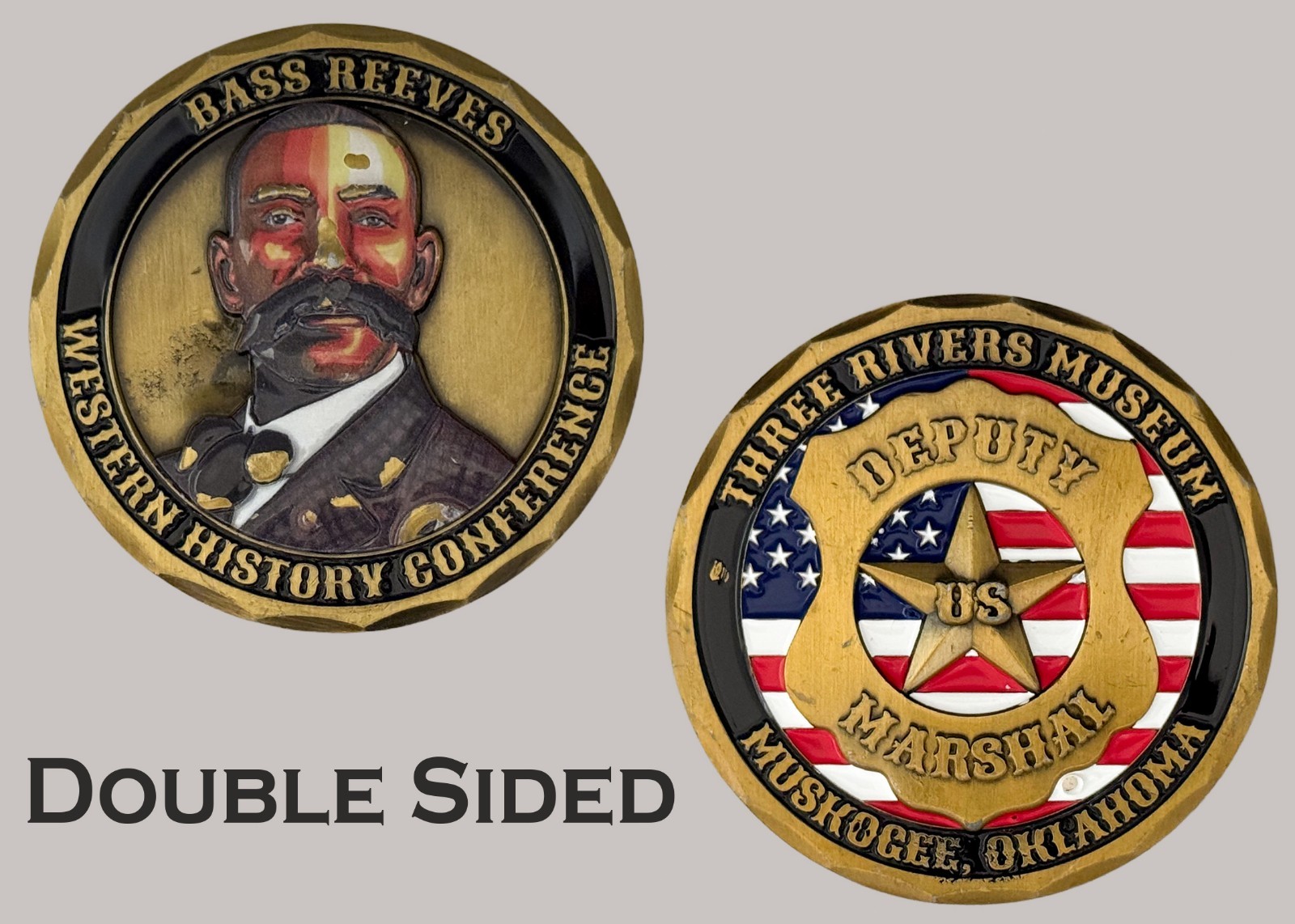 Bass Reeves Deputy US Marshal Western History Challenge Coin  J#33